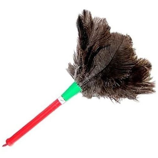 Espanador De Pó 20cm - Penas De Avestruz Limpa Poeira - Duster