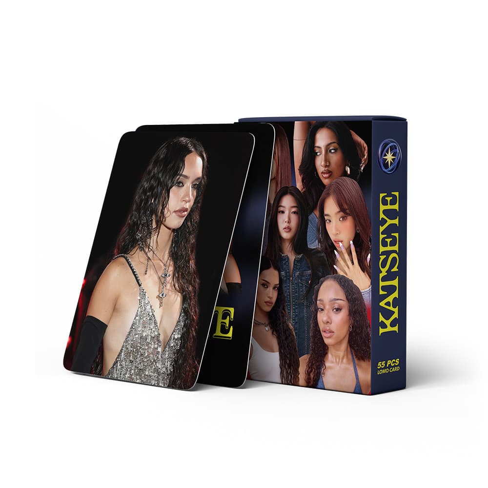 55 Pçs/set Kpop Idol KATSEYE Photocards sexy babe LOMO Cartão Postal Para Coleções De Fãs