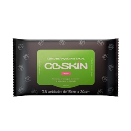 Lenço Facial Demaquilante CottonBaby CBSkin 25 Unidades  Coconut