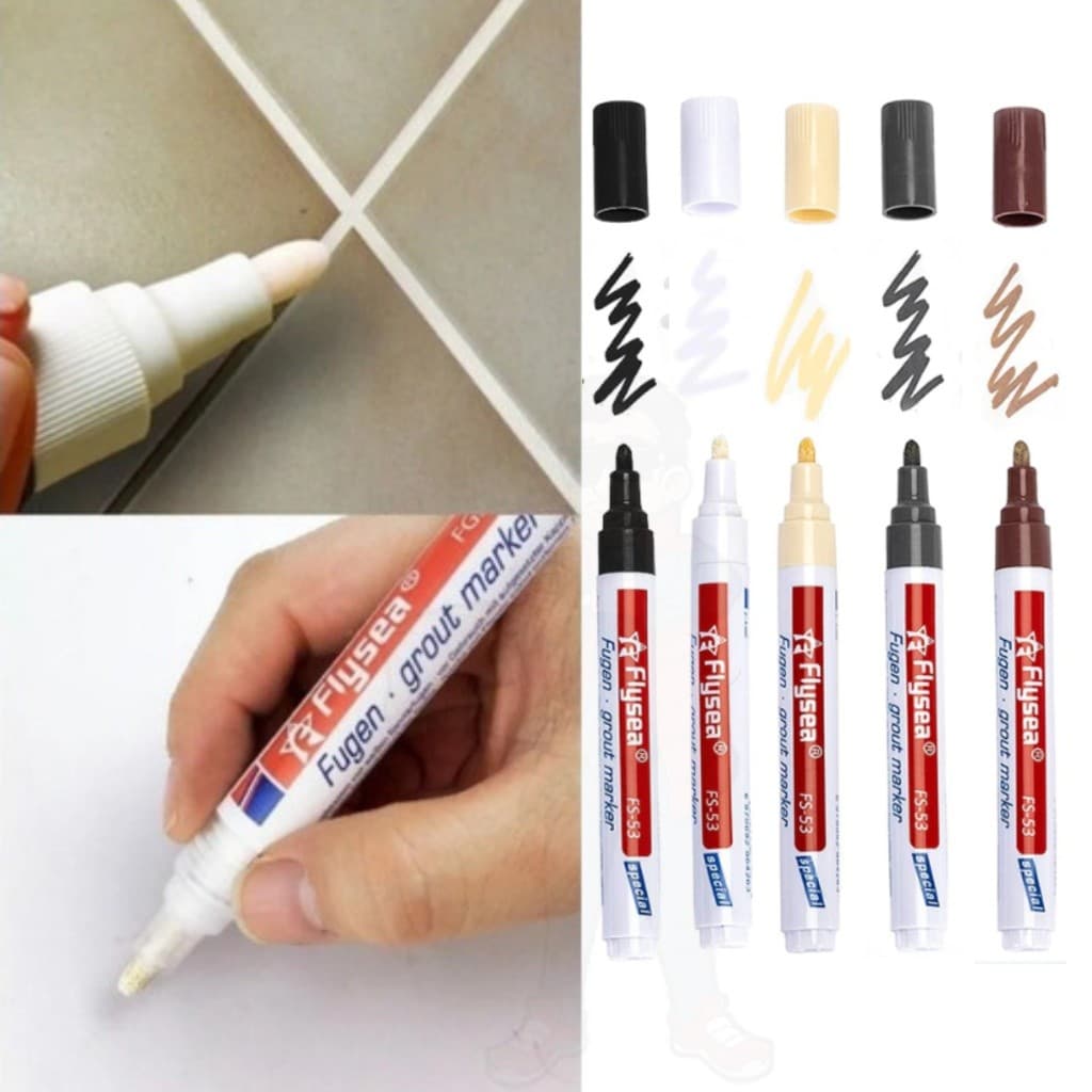 Caneta Pinta rejunte Permanente Cks Porcelanato Azulejo À Prova D'Água Anti Mofo