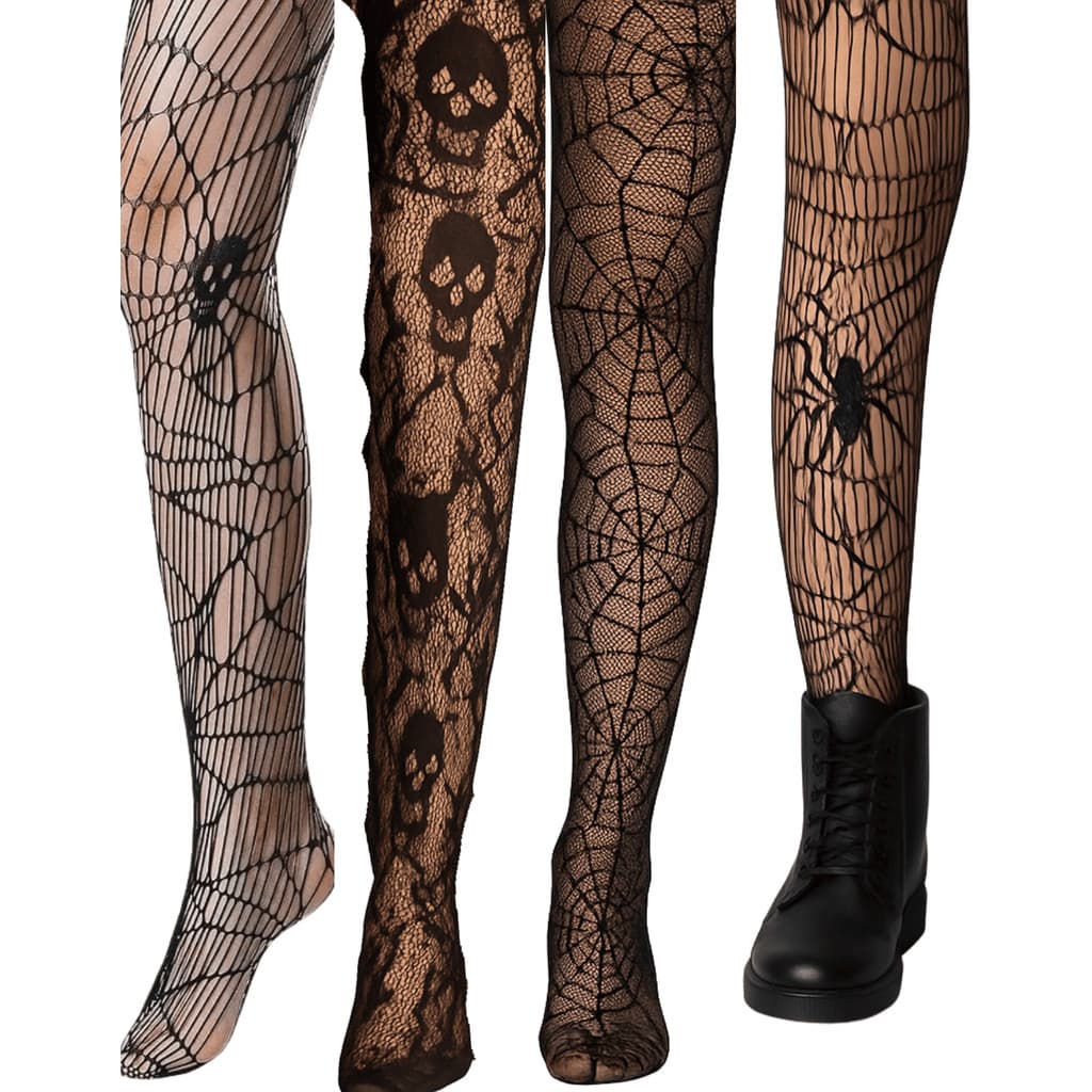 Meia Calça Arrastão Halloween Festa Fantasia Dia Das Bruxas