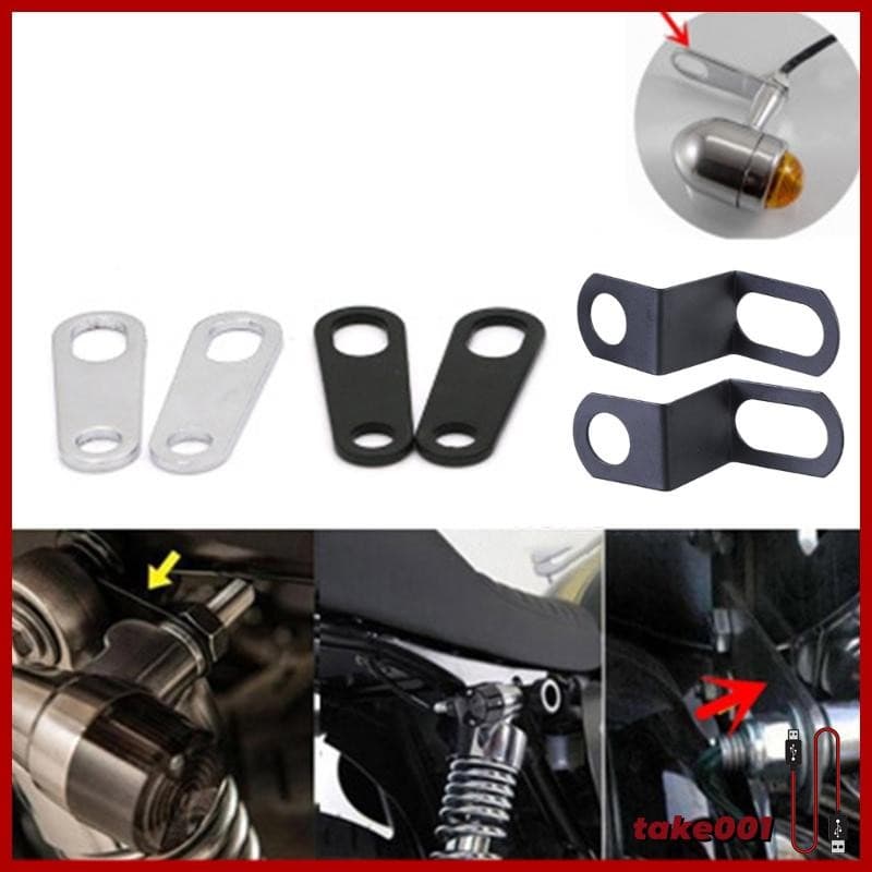Unidades Suporte Luz Indicadora Motocicleta , Braçadeiras Orelha Garfo Metal Durável
