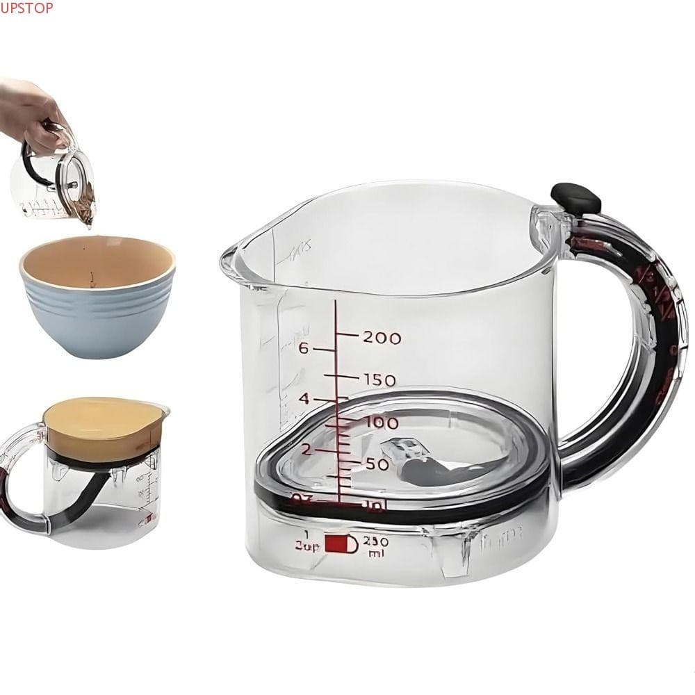 Copo De Medição Multifuncional UPSTOP , Com Base De Vedação Estilo Raspador 4 Em 1 Ajustável , Portátil