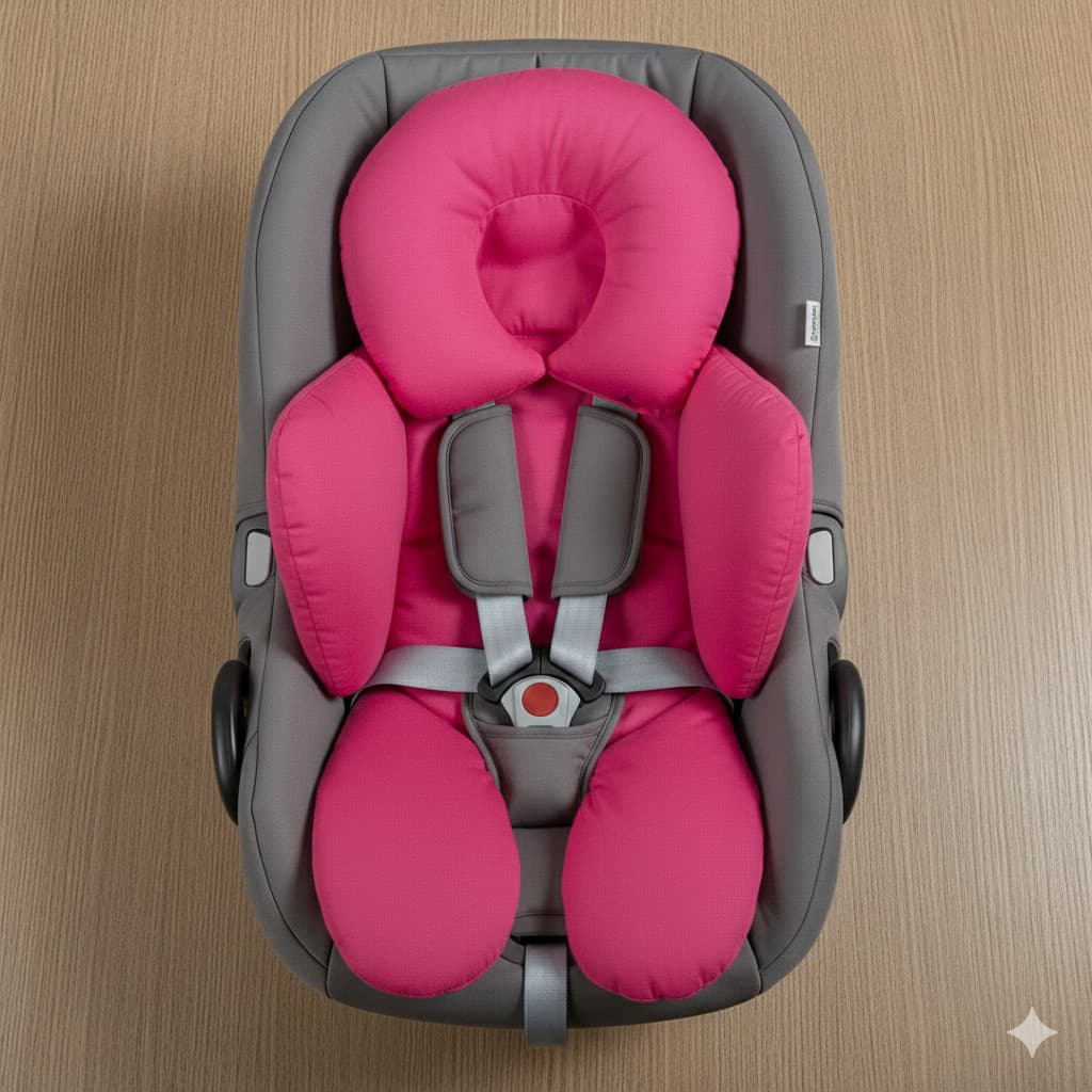 Almofada De Bebê Conforto Palha Lisa Redutor Envio Imediato