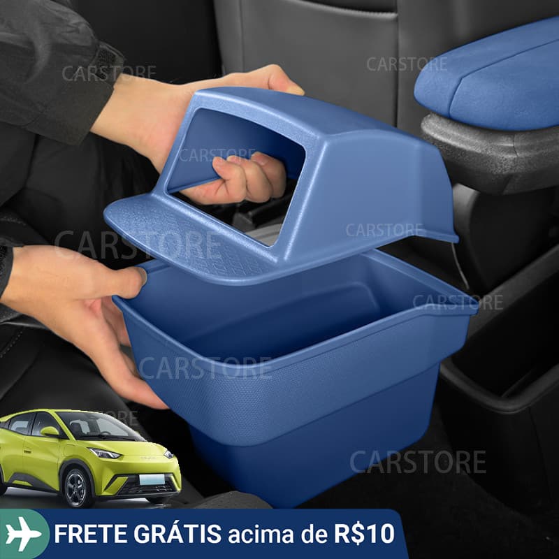 Para BYD Dolphin Mini Original Cor Do Carro Caixa De Armazenamento Traseiro Controle Central Braço Inferior Lata Lixo S