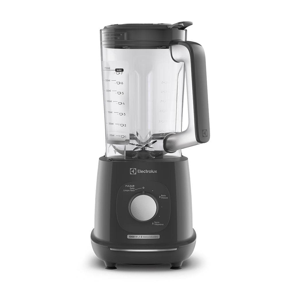 Liquidificador Electrolux 1000W 2.7L Efficient TriForce 5 Velocidades Cinza (EBL1000)