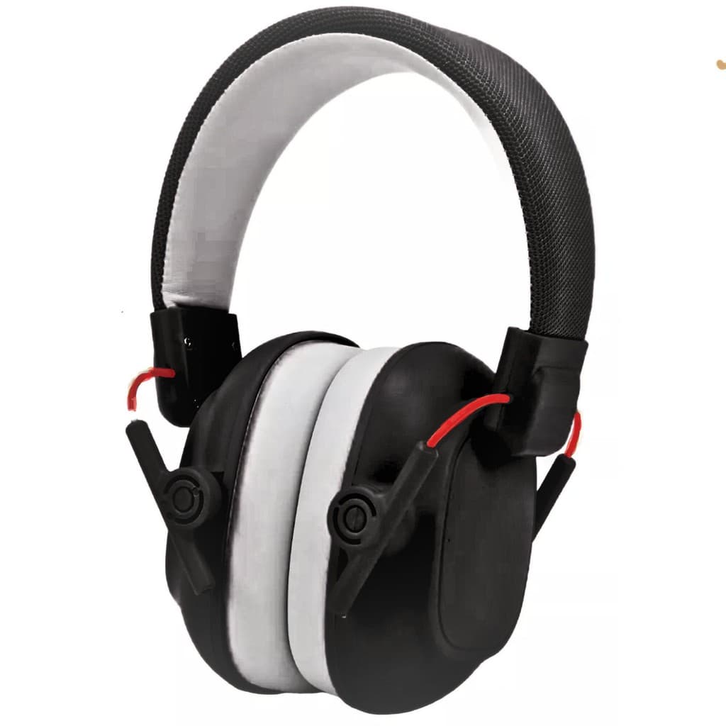 Abafador Protetor Ruído Proteção Auditiva Infantil e Adulto Preto Ajuste Confortável Isolamento Sonoro Versátil Leve