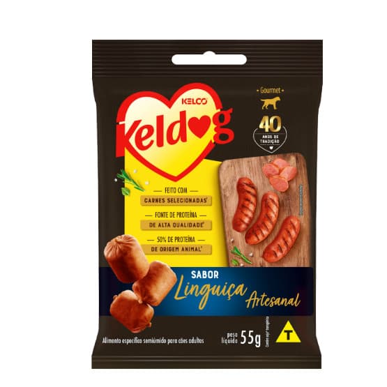 Petisco para cães Keldog Mini Linguiça Artesanal 55g