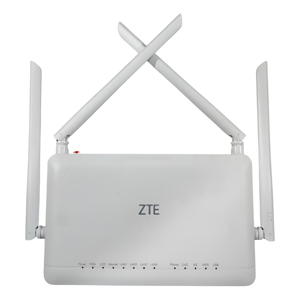 Kit 10x ONU ONT ZTE F6600P GPON Wi-Fi 6 Dual Band Usadas Testadas Com Fonte Nota Fiscal