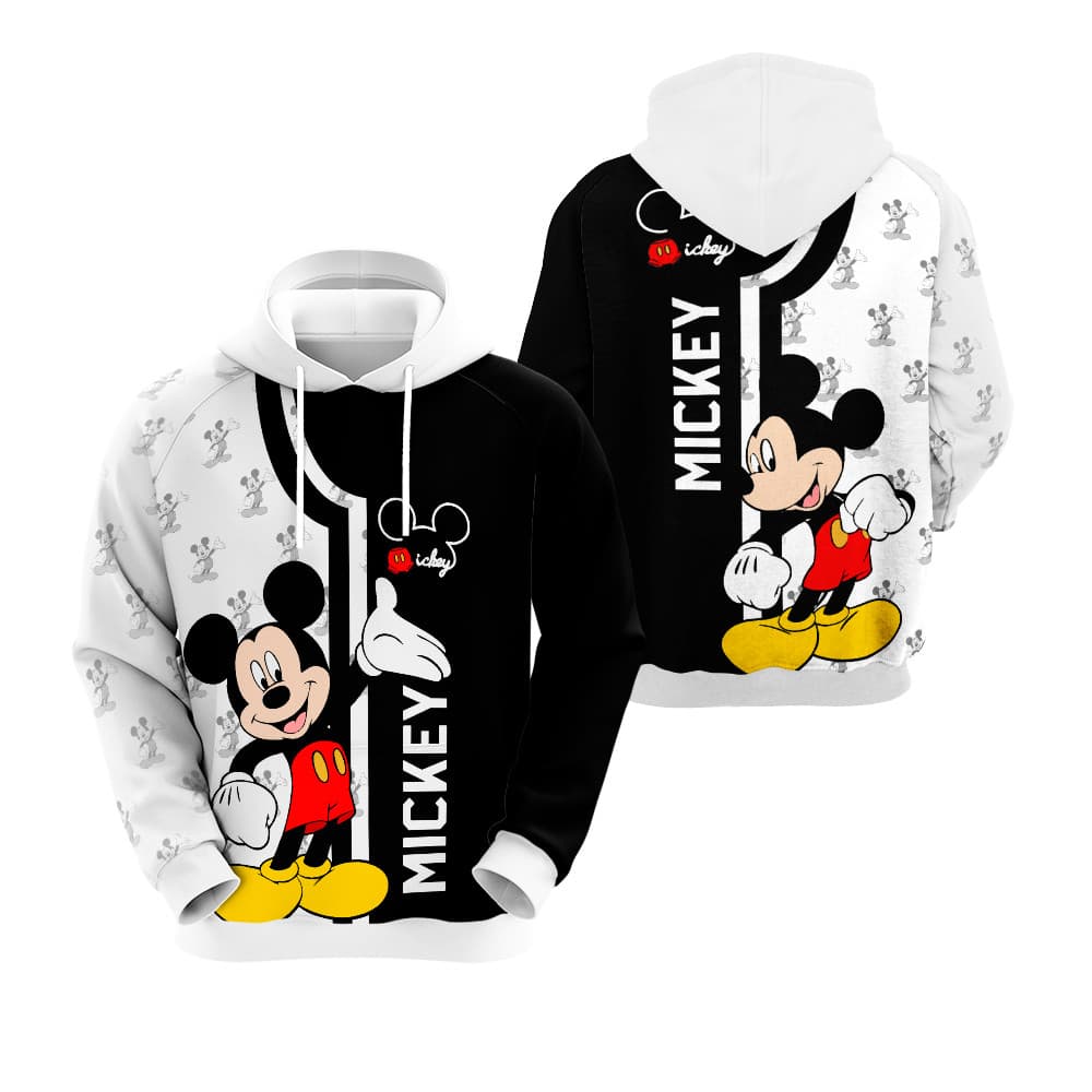 Moletom Mickey Mouse Full Sublimado Personalização Total  E Capuz