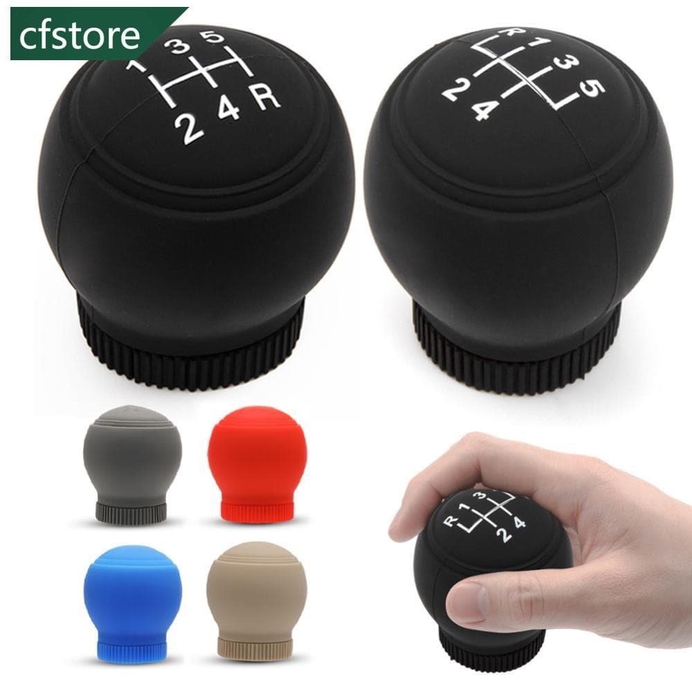 CFSTORE Universal Redondo 5/6 Velocidade Silicone Caso Do Carro Engrenagem Cabeça Shift Colares Knob Apertos Capa Alavan