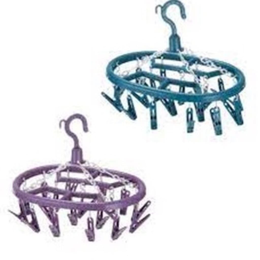 Kit Com 2 Varal Sanshin Oval Com 16 Prendedores Meias Lingerie intimas