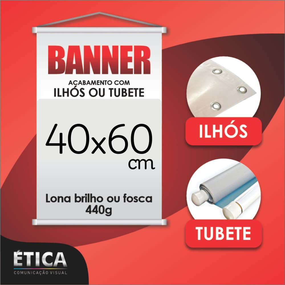 Banner Personalizado 40x60 cm