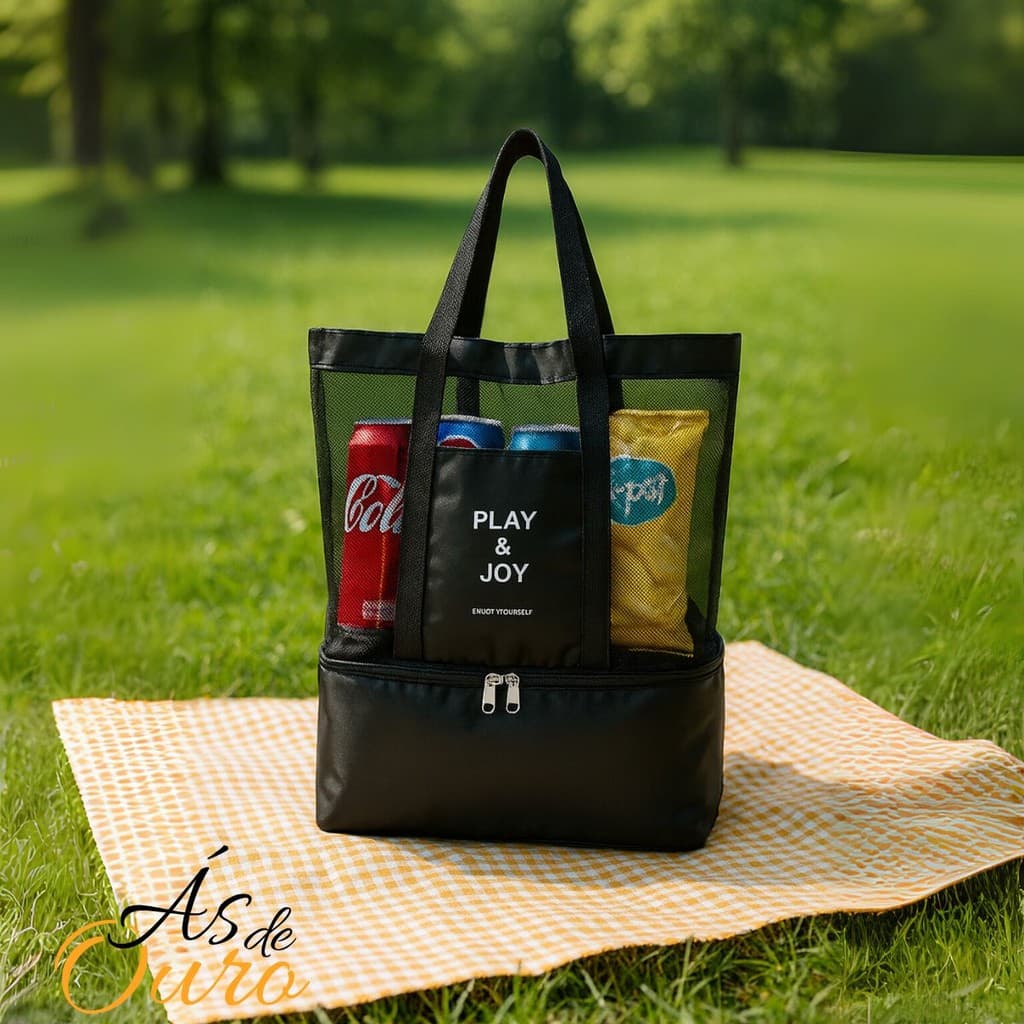 Bolsa de Praia c/ Compartimento Térmico Praia Piscina Play & Joy