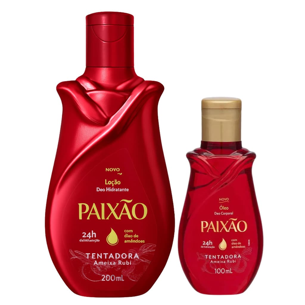 Kit Paixão Hidratante 200ml + Óleo Corporal Tentadora 100ml