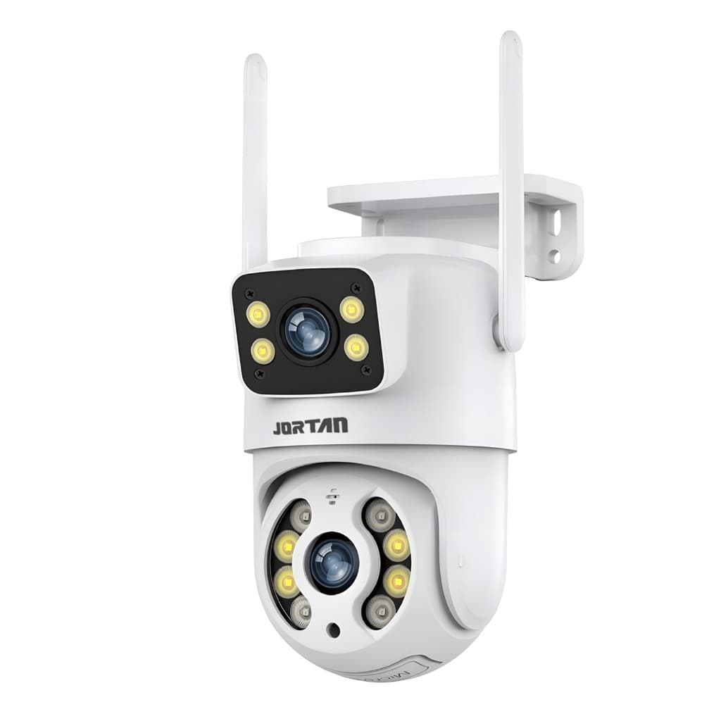 Câmera De Segurança a Prova de água Lente Dupla APP YOOSEE IP66 Camera IP WiFi 360 Cor Branco