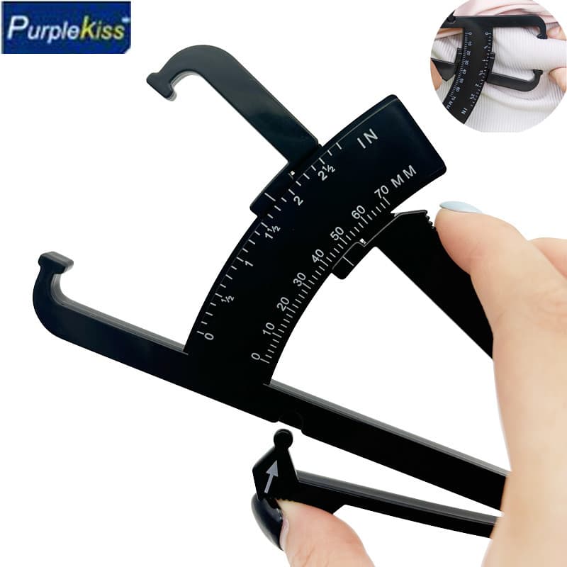 Kit Adipometro Medidor Gordura Corporal Fita Metrica Trena