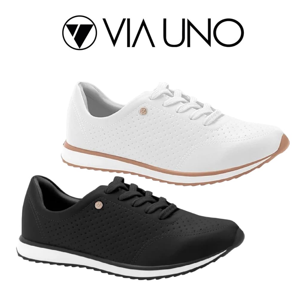 Tênis Jogging Via Uno Casual Básico Original Feminino