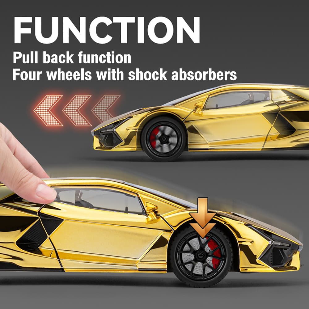 1 : 24 Lamborghini Revuelto Diecast Model Car-Liga Toys Gift Para Crianças