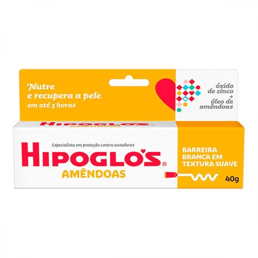 Hipoglos Amêndoas Creme Preventivo De Assaduras, 40G