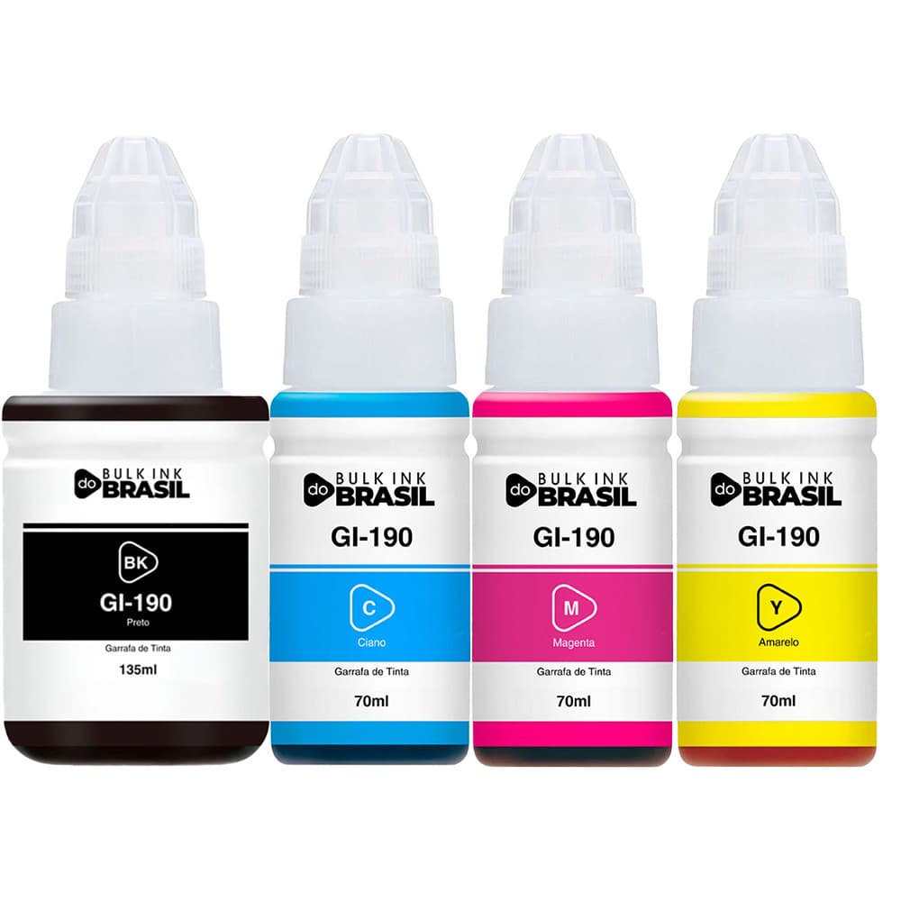 Tintas Para Canon  G3110, G3111, G4100 G2100 G2110 Gi-190