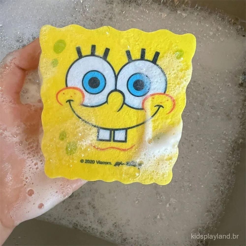 Ferramenta de Limpeza de Cozinha com Bob Esponja de Desenho Animado Fofo Q6U1 ETV2