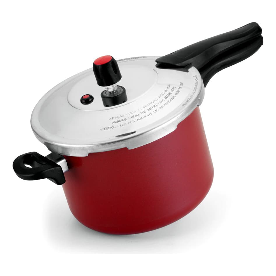 Panela De Pressão Antiaderente 4,5 Litros para Cozinha com Fechamento Externo
