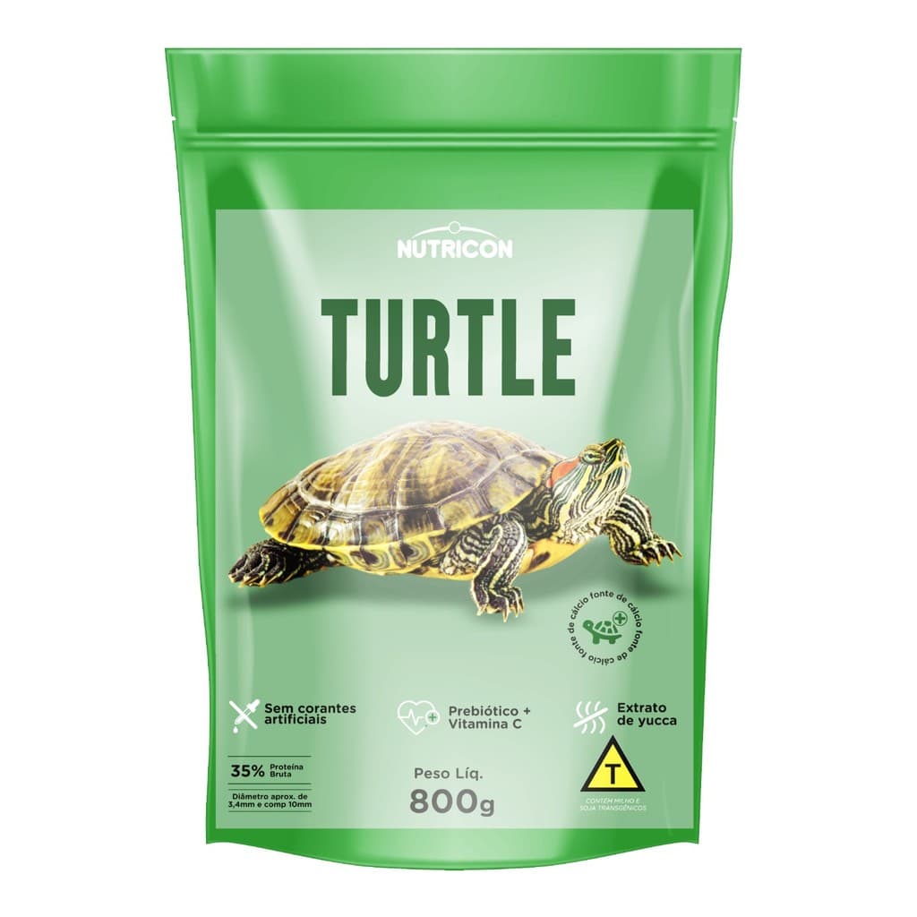 Ração Nutricon Turtle Para Tartarugas 800g