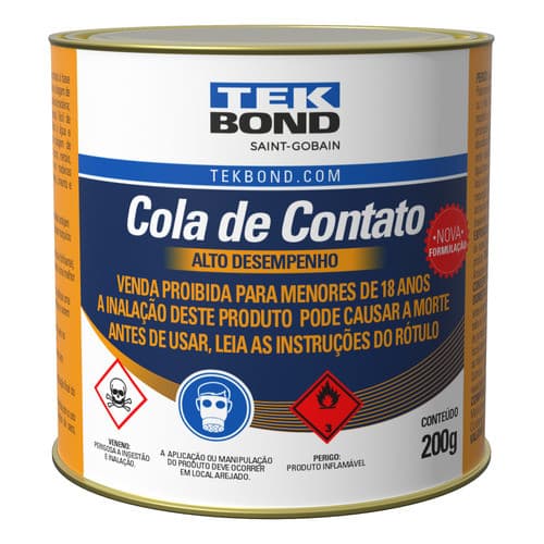Cola De Contato Tek Bond Cola Forte / Sapateiro - 200gr