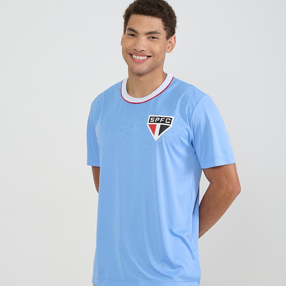 Camisa São Paulo Dry Uruguai Azul Celeste Masculina