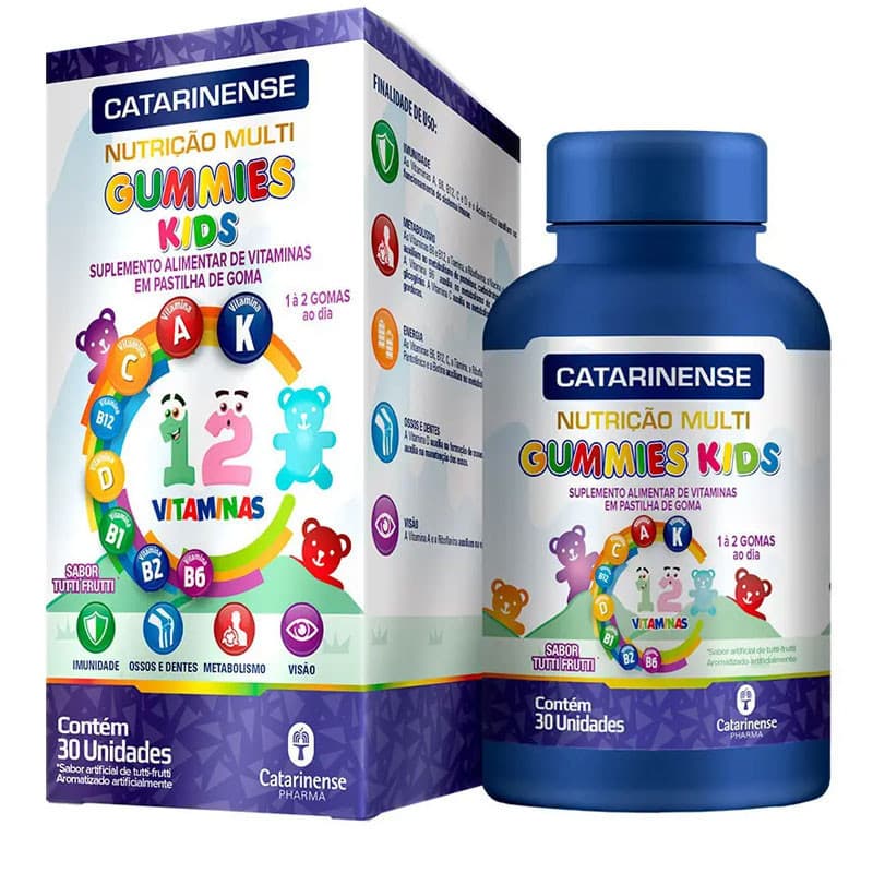 CATARINENSE KIDS GUMMIES 30 GOMAS 