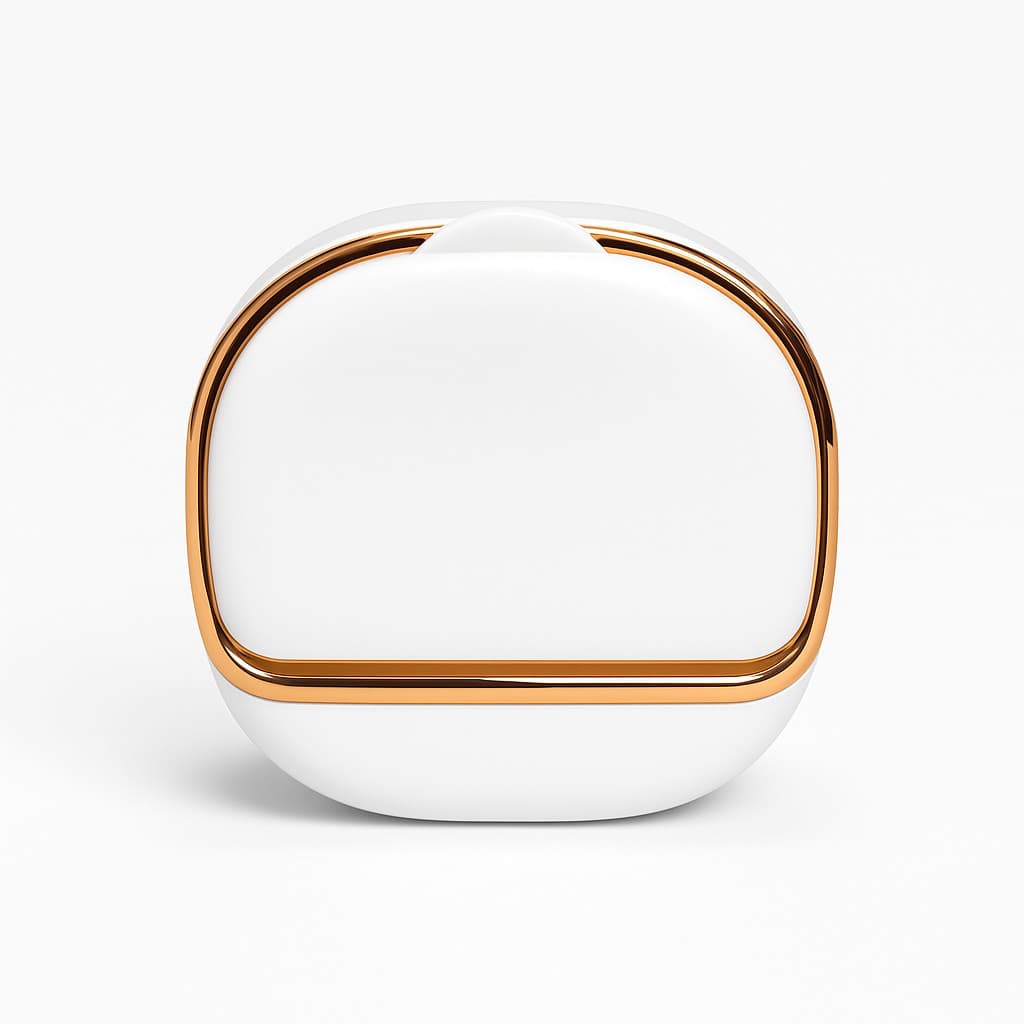 Saboneteira Com Adesivo Banheiro Parede Cor Branco/dourado