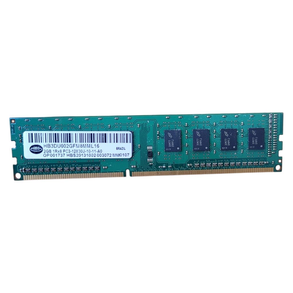 Memória Ram 2gb Ddr3 1600mhz Udimm 1rx8 Pc3-12800u Hbs P/pc