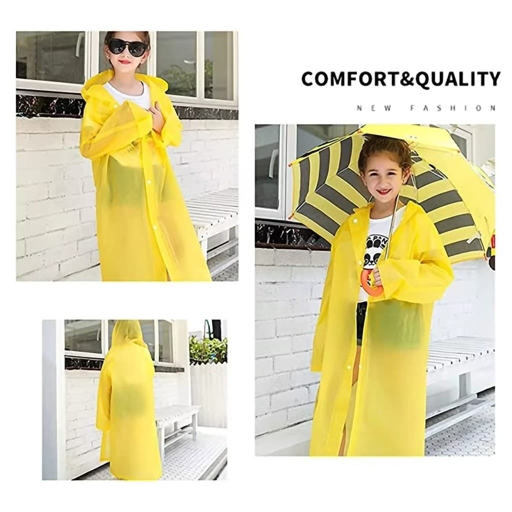 Capa chuva Reutilizável Sobretudo Reforçada Crianças - A842