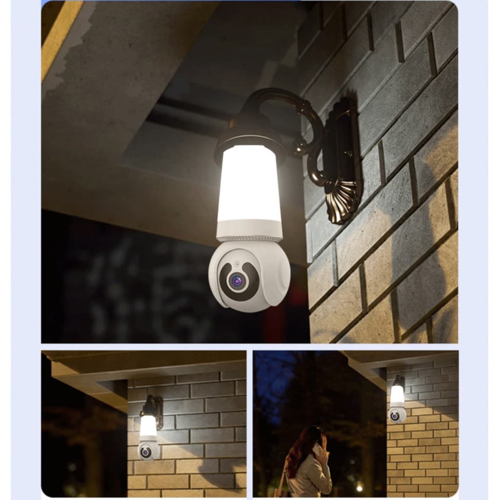 Câmera Ip Lampada Led 3w Com 1mp Visão Noturna