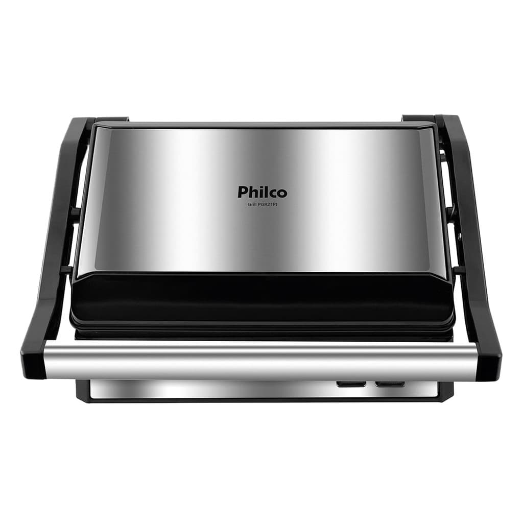 Grill Sanduicheira Philco PGR21PI Maxx Clean 1000W Antiaderente Ajuste De Altura