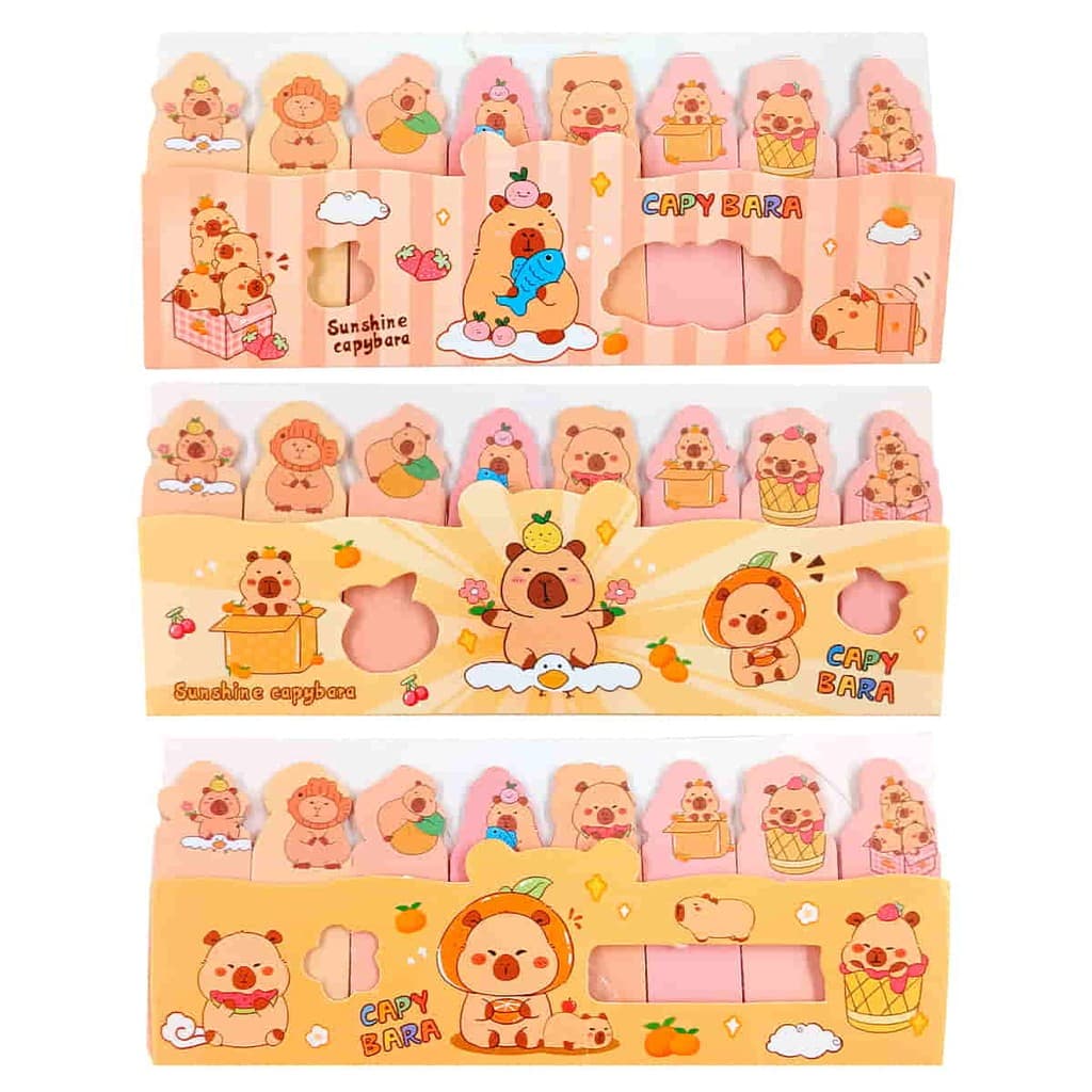 Bloco de Anotação Autoadesivo Capivara 12,5cm em Papel Livon