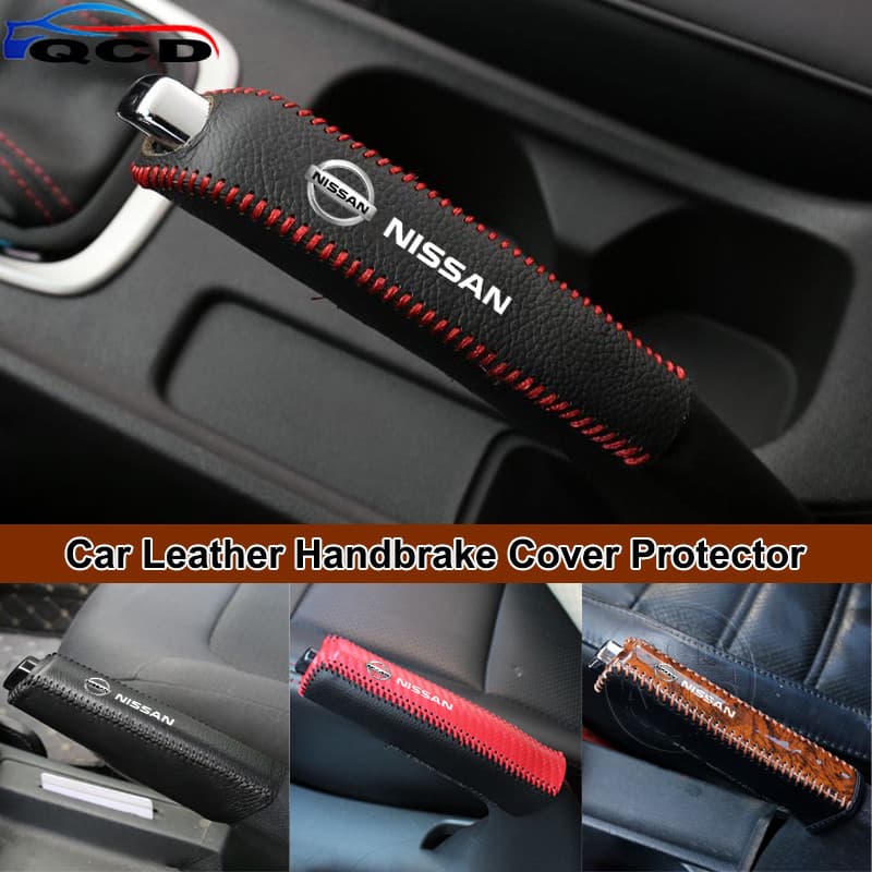 Nissan Carro Freio De Mão Capa Protetora Couro Engrenagem Manga Para Kicks Tiida March Versa Sentra Livina GTR