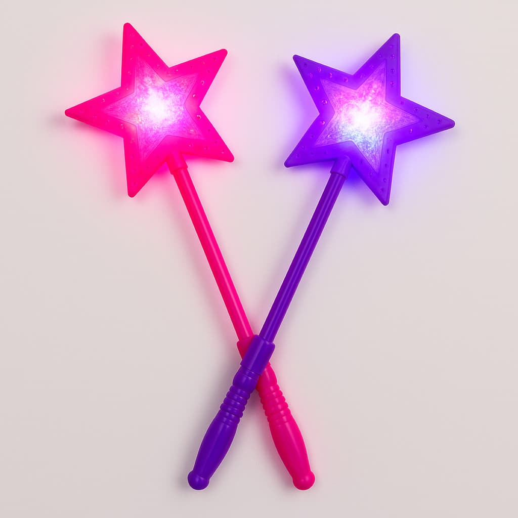 Brinquedo Varinha Mágica Com Luz LED e Efeitos Sonoros | Ideal Fantasias, Festas e Presente Infantil