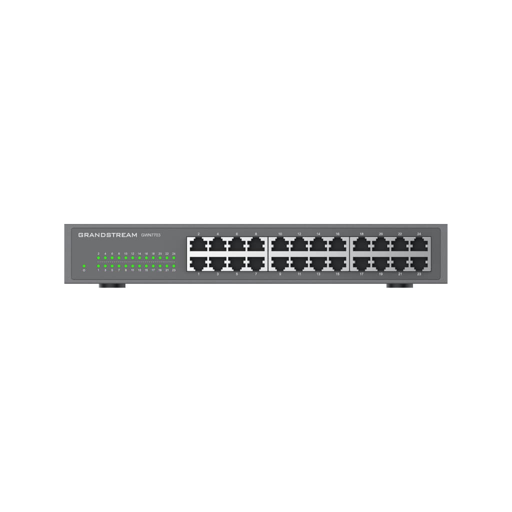 Switch Gwn7703 Grandstream 24 Portas Gigabit De Rack Ou Mesa