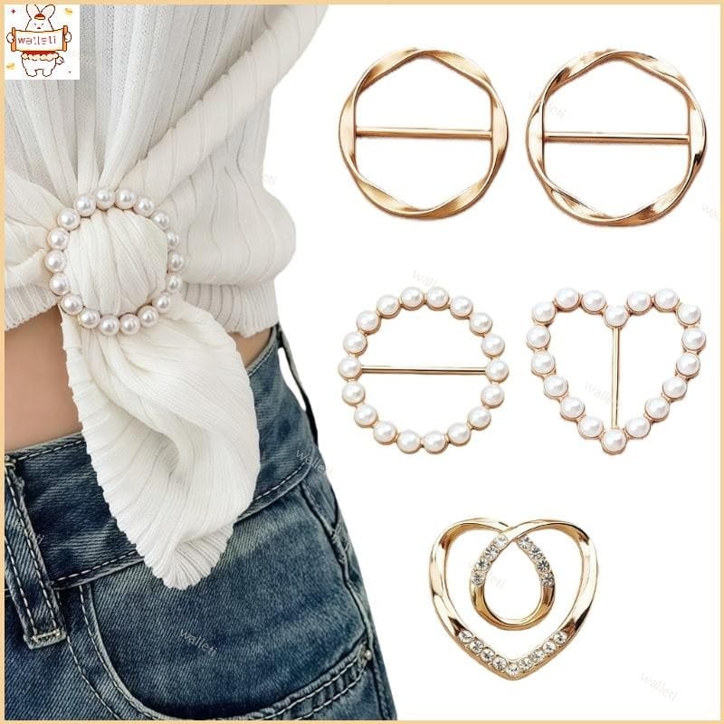 5 Peças Fixadores Cincher Cintura Roupas Apertadores Para Vestido Cachecol Camisa