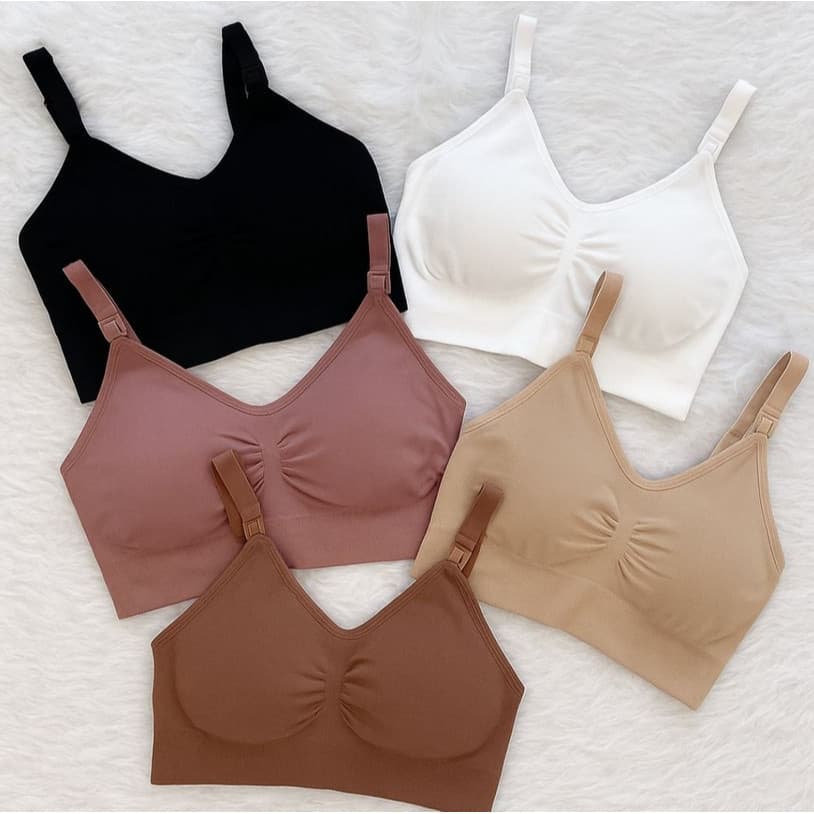 Sutiã Amamentação Sem Aro + Bojo Removível – Sustentação, Conforto e Prático | Gestante e Pós-Parto