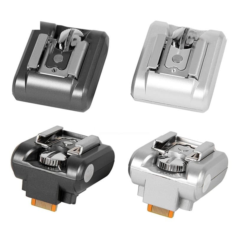 Adaptador De Gatilho De Flash Prateado Para Câmera NEX-3/C3/F3-5/5N/5R/5C/5T Preta