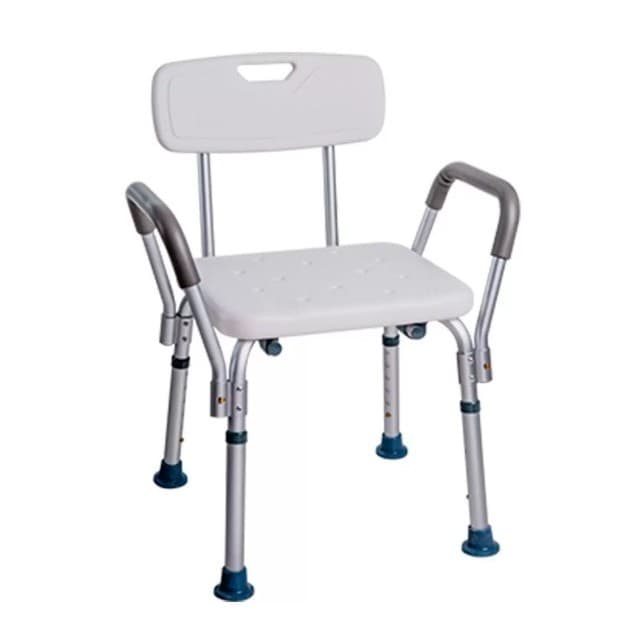 Banco Para Banho Com Encosto e Braço D3 Dellamed