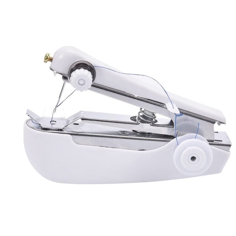 mini máquina de costura manual portátil de mão sem fio costura rápida