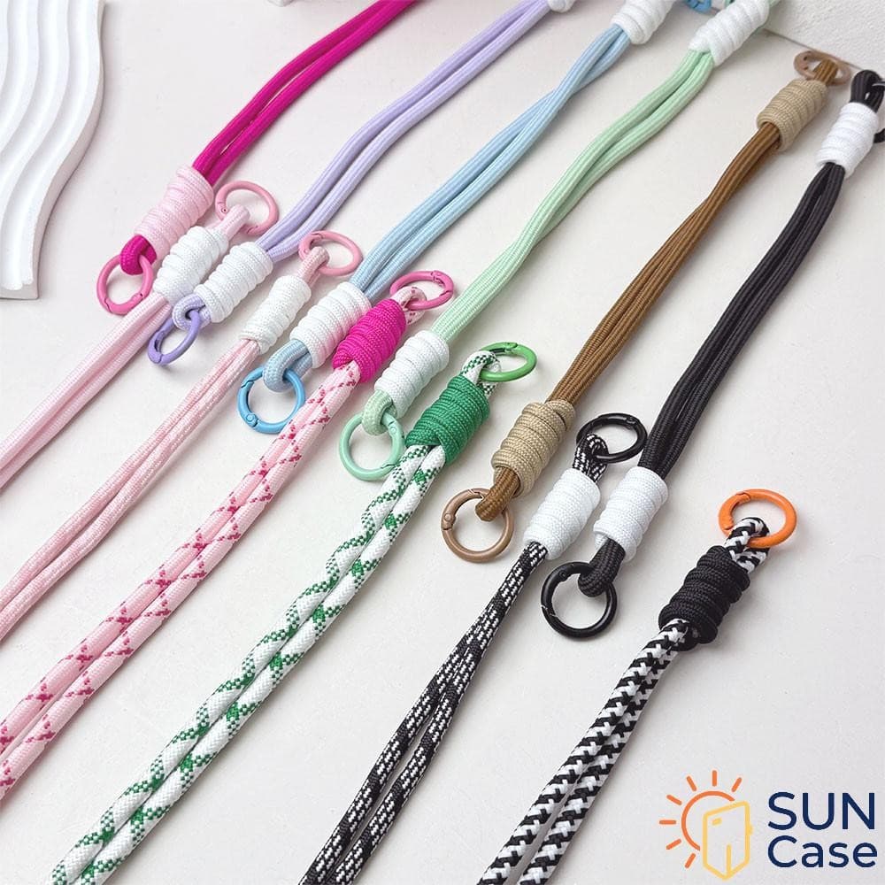 🔥Phone Lanyard🔥 Capa De Telefone Fofa Com Cordão Curto-Multiuso Para Bolsas Cartões Durável Elegante Em Cores Dopamina