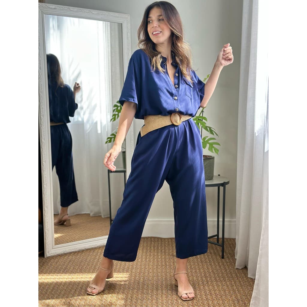 Macacão Pantacourt Feminino Ciça - Elegante, Confortável e Fashion para Toda Ocasião no Dia a Dia