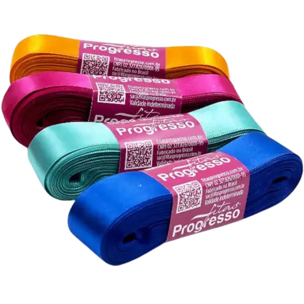 Fita de Cetim Nº05 22mm Progresso com 10 Mts  CF005 COR