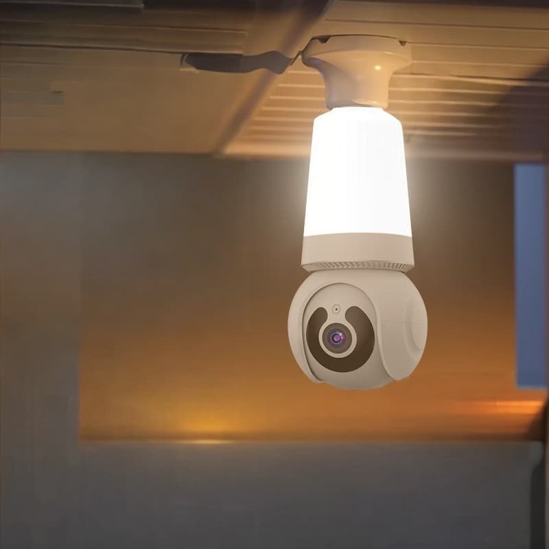Câmera Ip Lampada Led 3w Com 1mp Visão Noturna