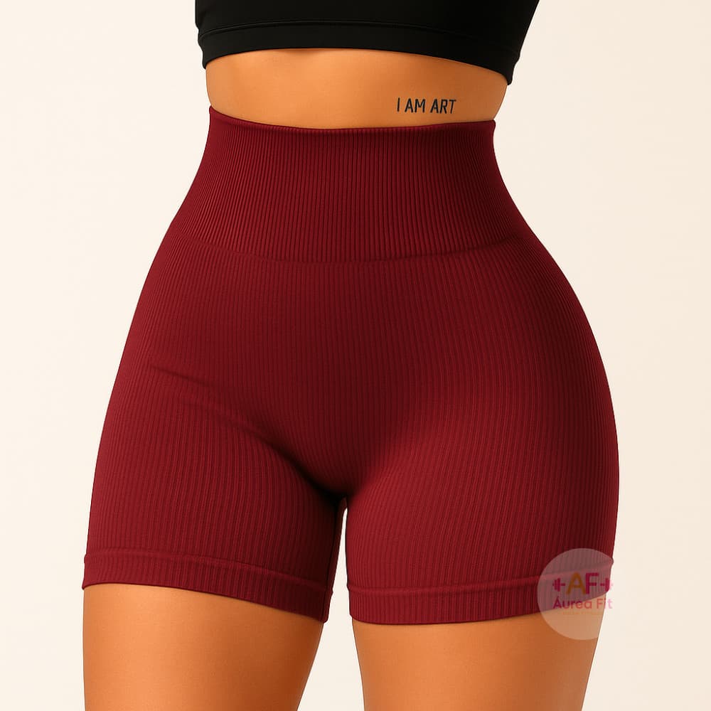 Shorts Fitness Canelado Academia Zero Transparencia Feminino LP